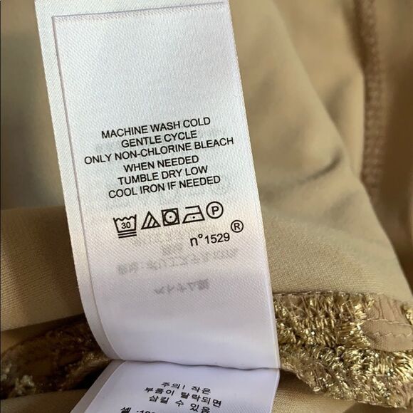 LAUREN RALPH LAUREN Sparkling Champagne GOLD & Silver Lace Dress SIZE 8 - Picture 13 of 14